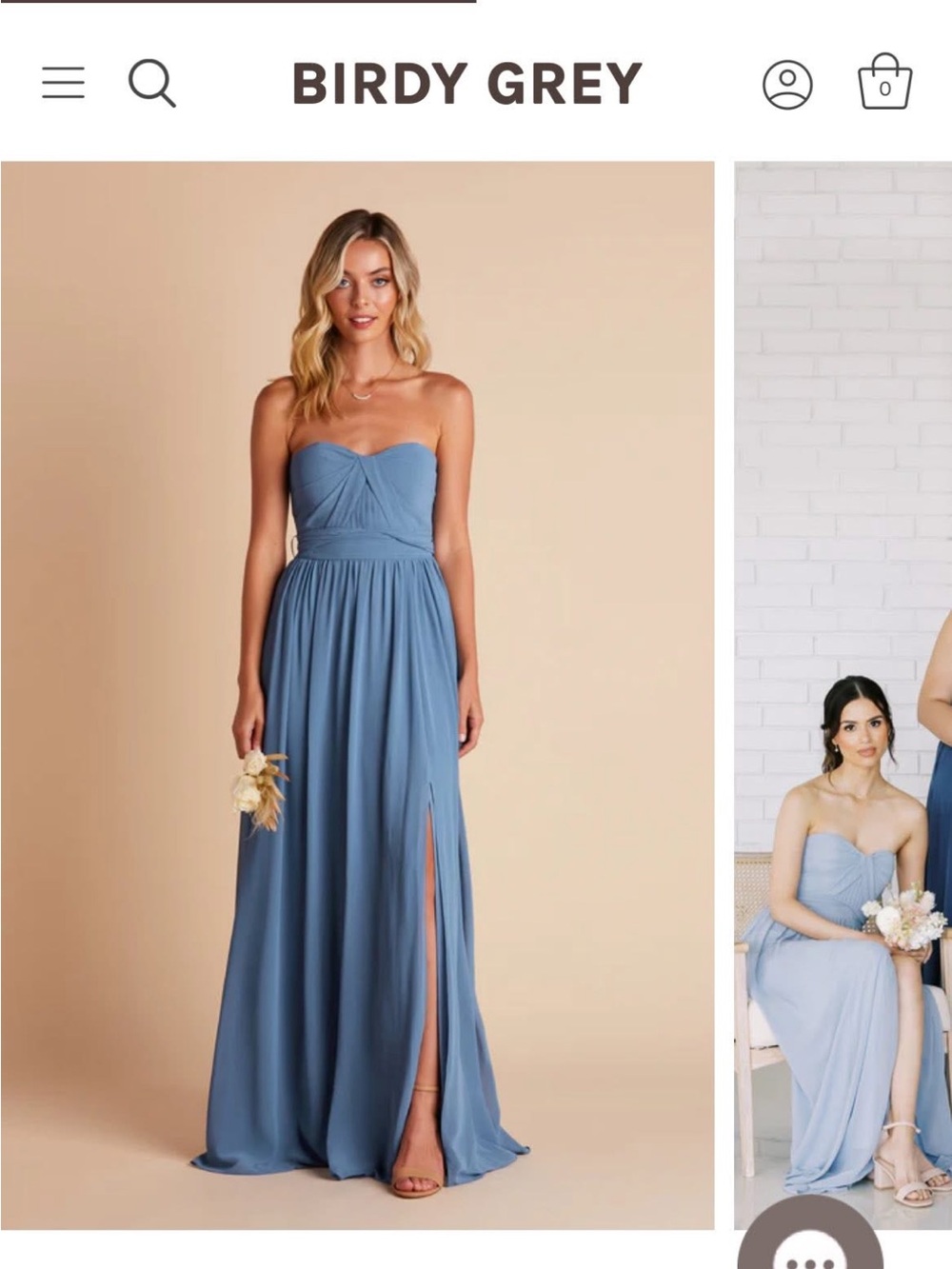 Birdy Grey Strapless Sweetheart Gown in Twilight